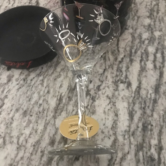 Lolita “Wedding” Hand Painted Martini Glass - Picture 4 of 7